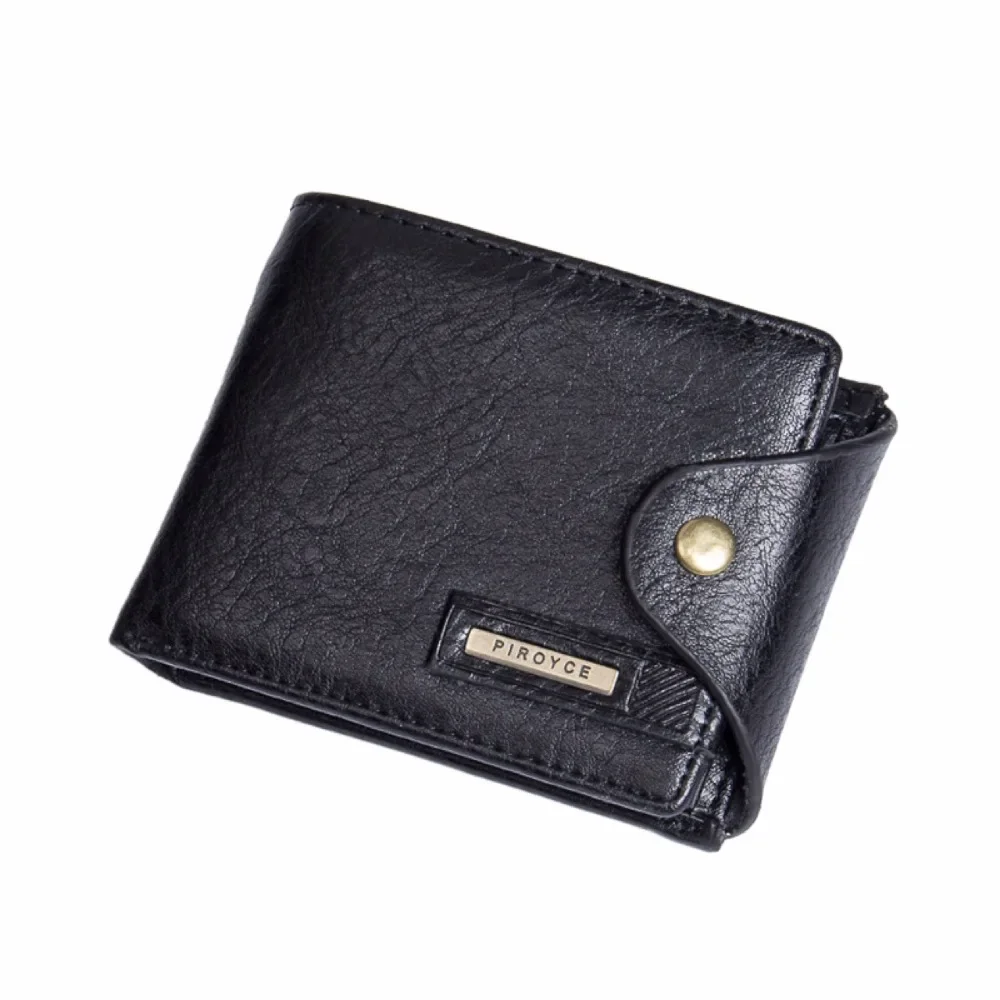 

New Men's Small Wallet Vintage Multifunction Purse with Coin Pocket Mini Brand Male PU Leather Card Money Bag Billetera Hombre