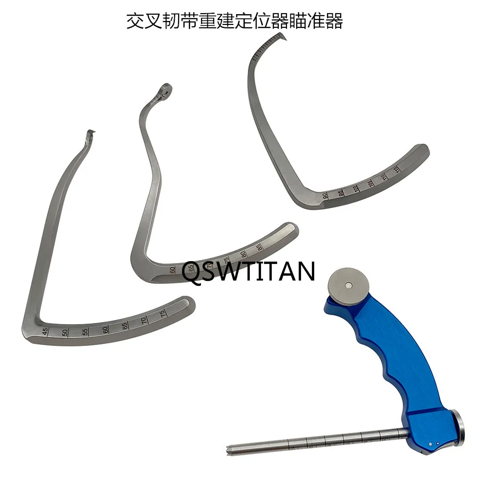 الفولاذ المقاوم للصدأ قابل للتعديل C-نوع دليل الحفر البصر لرباط الركبة الكتف Aimer أدوات العظام #6