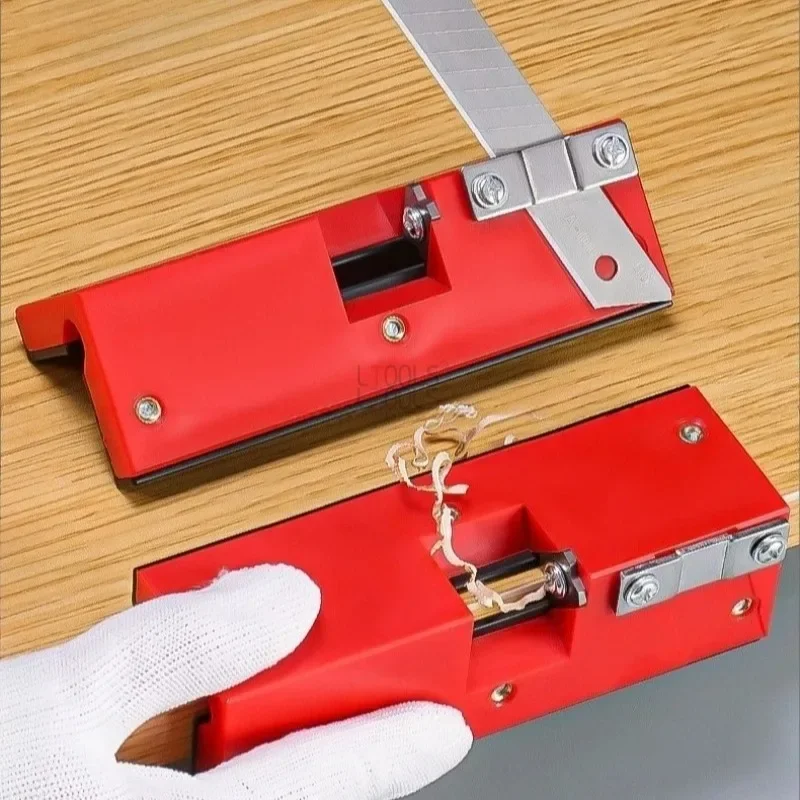 2-in-1 Woodworking Edge Trimmer Multi-functional Chamfering and Trimming Machine Universal 90-degree Hand Plane Adjustable Tool