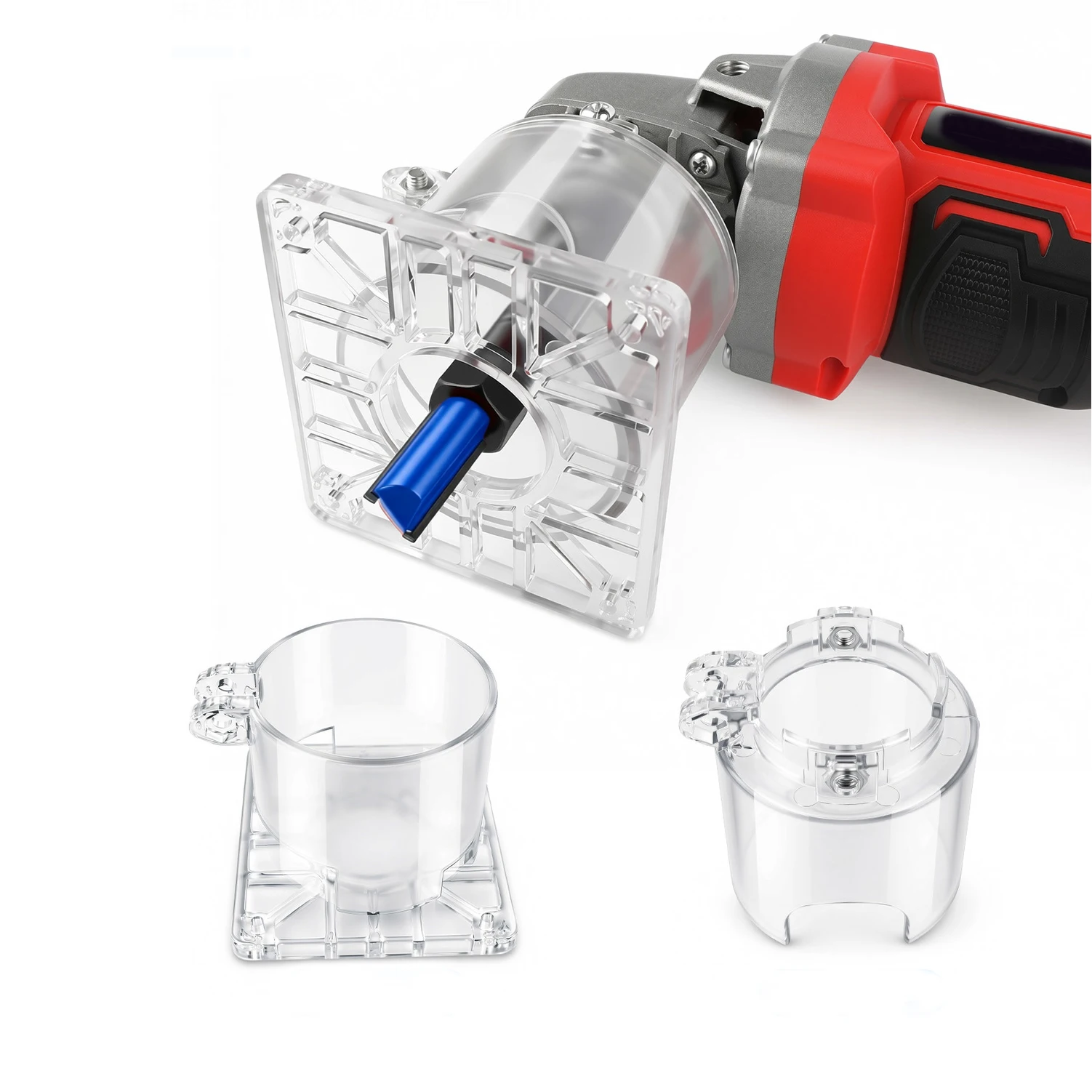Angle Grinder To Edge Trimmer Converter Kit Transparent Base Shield For Slotting Carving Rounding Power Tool Accessories