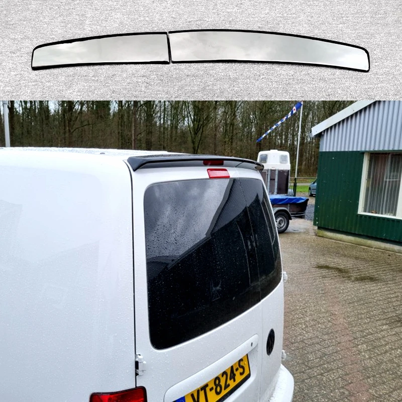 Per Volkswagen VW Caddy spoiler sul tetto a doppia porta da 2005 a 2018 Style Car Rear Roof Wing Spoiler sul tetto in ABS di alta qualità