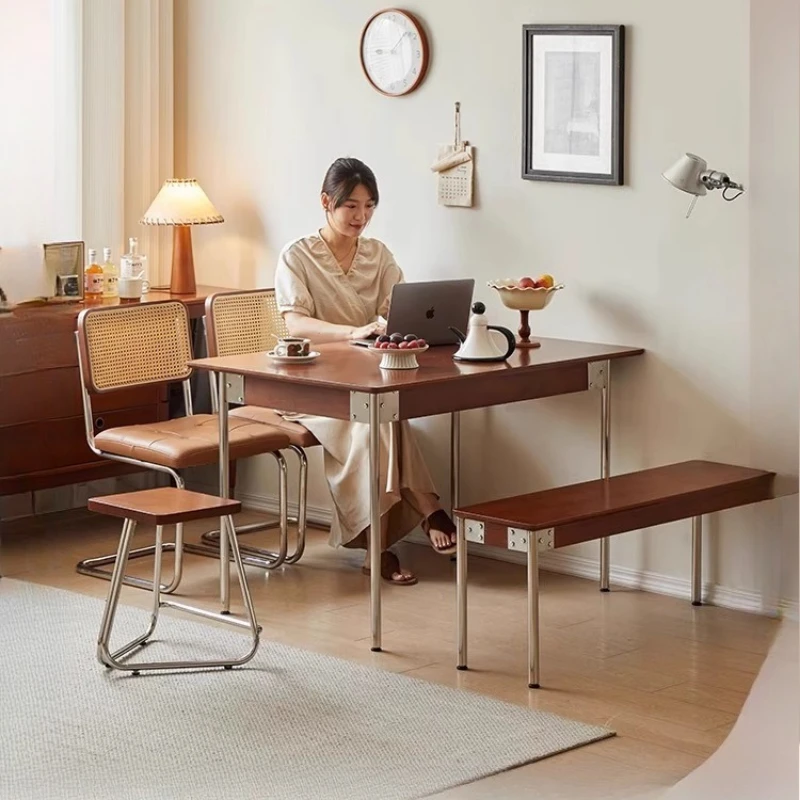 Meja Makan Nordik Modern Nigeria Meja Makan Kantor Pintu Masuk Mewah Klasik Baru Perabotan Rumah Muebles Kayu Desainer Yang Tidak Biasa