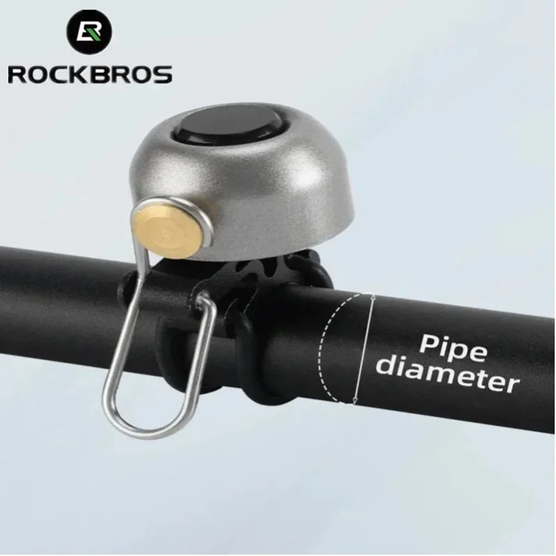 ROCKBROS Lokaler Versand Fahrradklingel 100dB Warnton Kupfer-Aluminium-Legierung Wasserdicht Ultraleicht Laute Fahrradklingel Fahrradzubehör