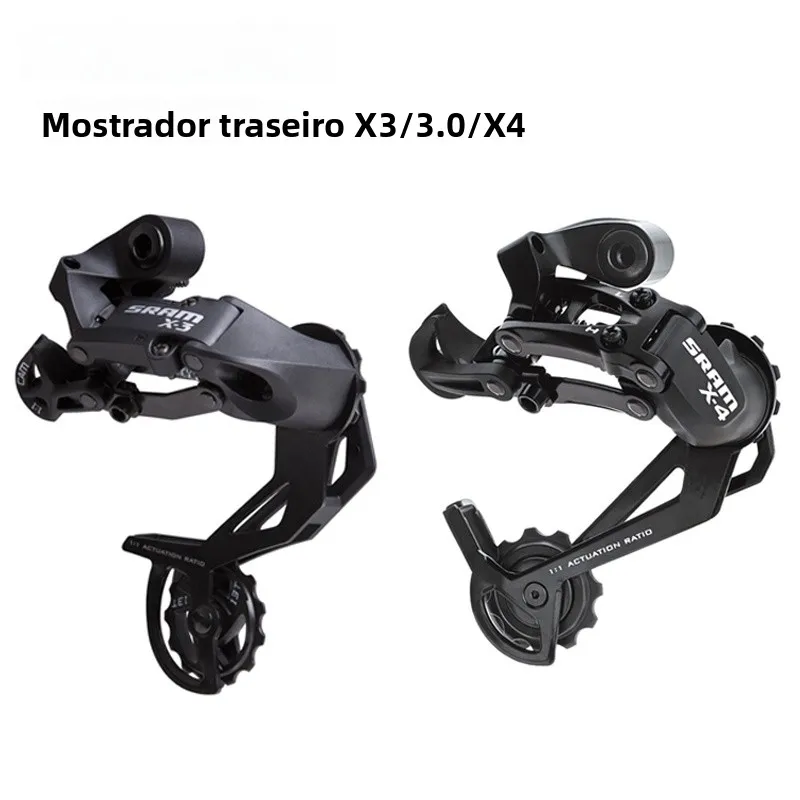 palancas-de-cambio-sram-x3-x4-x530-para-bicicleta-de-montana-desviador-trasero-sistema-de-engranajes-de-7-8-9-y-10-veloci