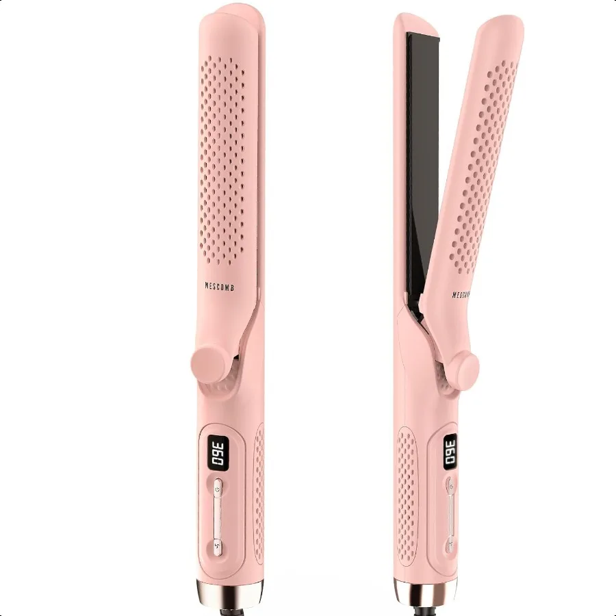

360 Airflow Styler Curling Iron 1.25 Inch Hair Straightener and Curler 2 in 1 with Vented Cool Air to Lock in Style Extra LongF