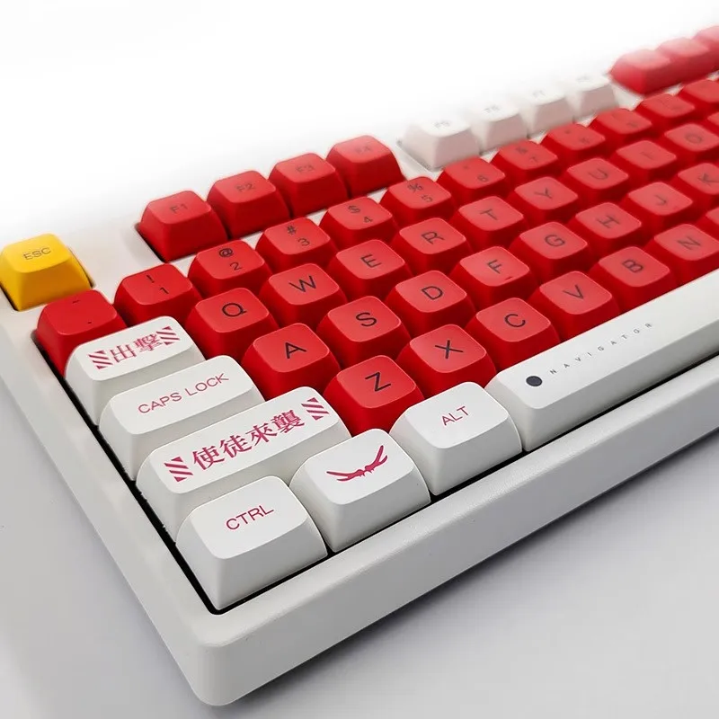 

138 Keys EVA 02 Keycaps PBT Dye Sublimation Key Caps XDA Profile Keycap With 1.75U 2U Shift For Customized Keyboard