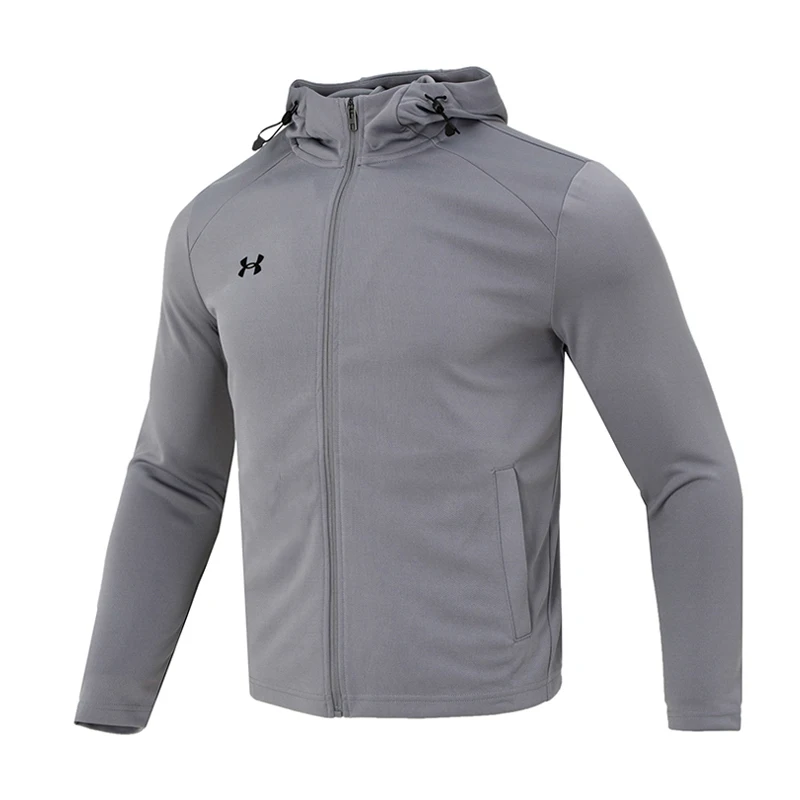 

Under Armor Men's Windproof Jacket Sports Casual Running Outdoor Training Casual Top Dark Gray Hooded Jacket 23600303-014