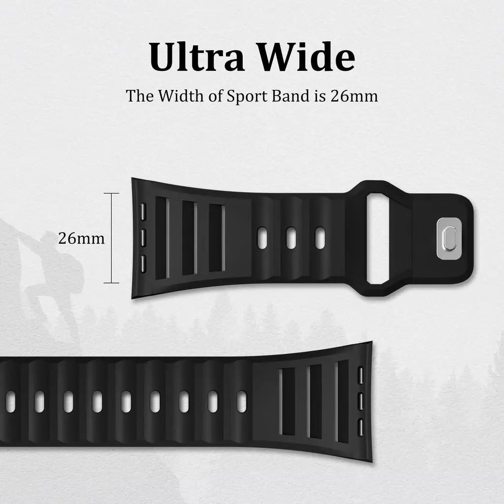 Change To Ultra Case+Silicone Strap For Apple Watch S11 S10 46mm SE3 44MM Waterproof Breathable For Iwatch 9 8 7 45mm 6 5 4 44mm