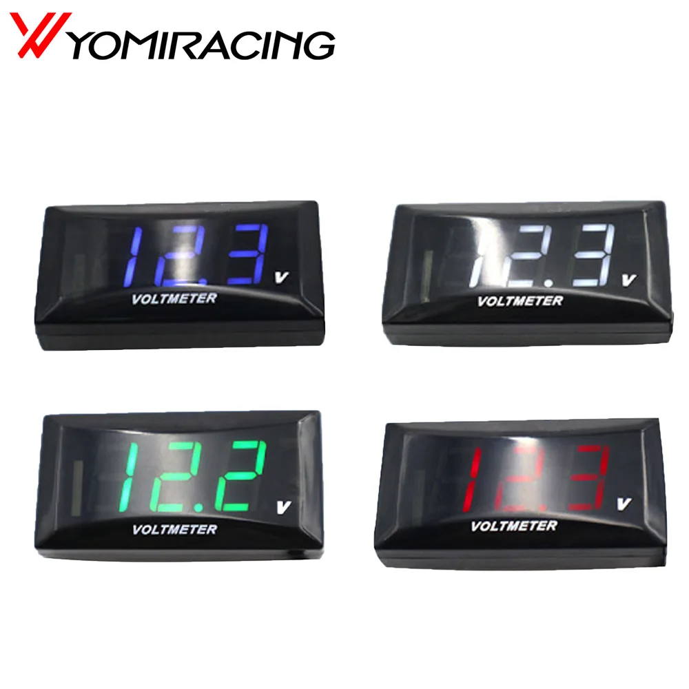 

12V For Car Motorcycle Universa Mini LED Display Digital Voltmeter Panel Volt Voltage Meter Tester Reverse Connection Protection
