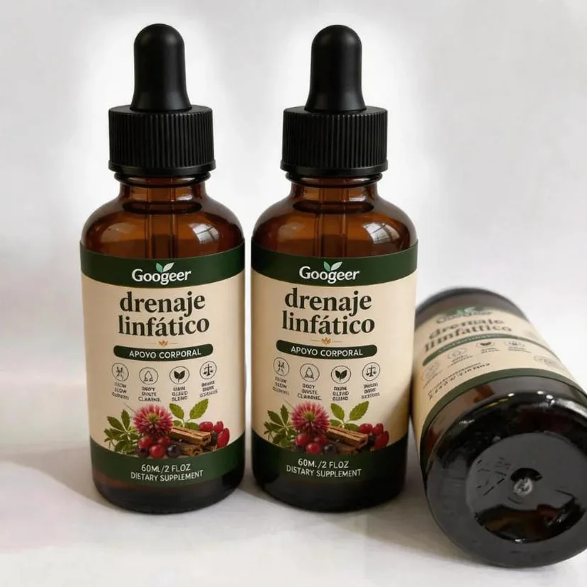 Premium Lymph Support Natural Herbal Liquid Drops Serum Lymphatic Drainage for Body Swelling Relief and Toxin Elimination