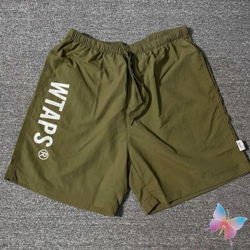 Hiphop Street Wtaps Shorts Quick Men Women Holidays Outfit Drying Nylon Shorts Casual Loose Drawstring Beach Pants