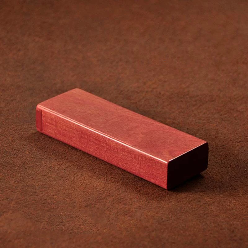 Portable Pink Oak Wooden Cigarette Case Ultra-Thin Storage Box for 10/20 Sticks Smoking Tools