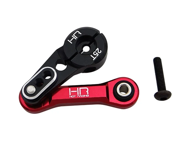 HR Alum. Clamping Servo Horn+Fixed Steering Link 25T for Arrma 6S Kraton Senton Outcast&Traxxas Sledge Replace AR340061 AR330230
