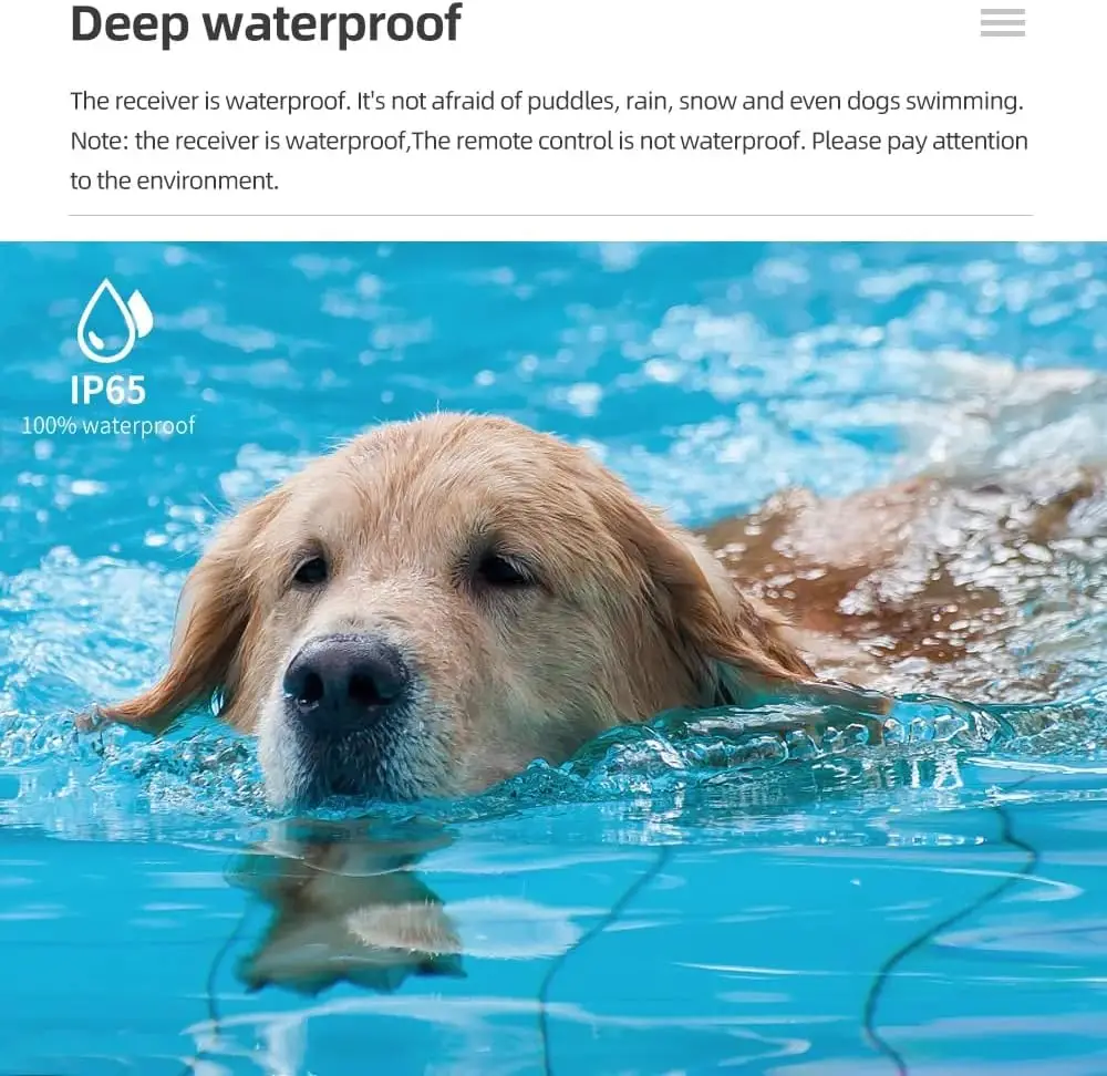 

Ошейник для удаленной дрессировки собак 800 ярдов, водонепроницаемость IPX7, 3 режима: звуковой сигнал, вибрация, шок — перезаряжаемый электронный ошейник для всех пород