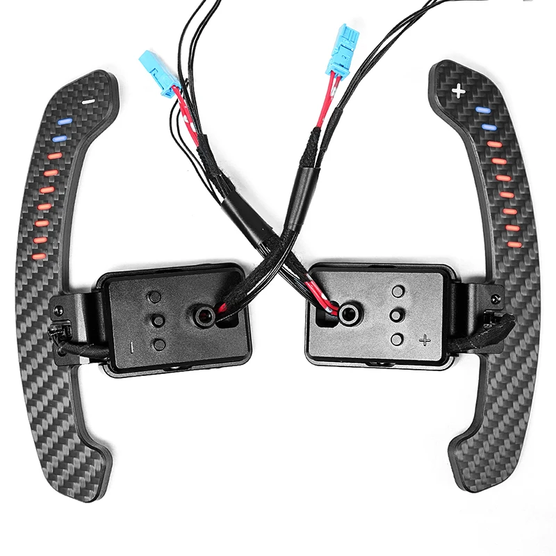 

LED Magnetic Carbon Fiber Paddle Shift for BMW F30 F10 F22 F25 F32 F36 F15 F48 X5 F39 F80 M2 M3 M4 Car Steering Wheel Accessory