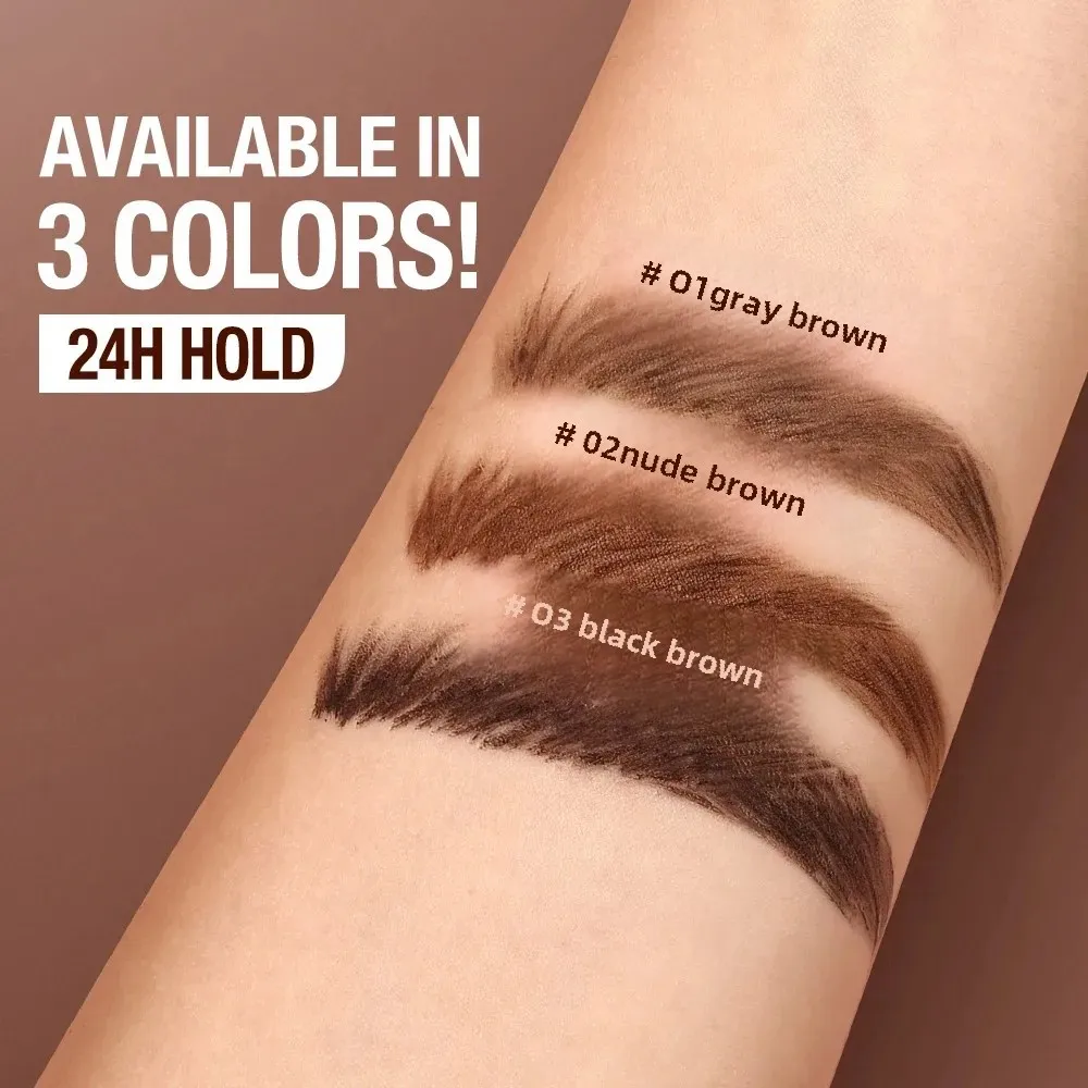 O.TWO.O Eyebrow Pomade 2-in-1 Brow Gel Wax Waterproof Long Lasting Creamy Texture Eye Brow Tint Enhancer Cosmetic Makeup