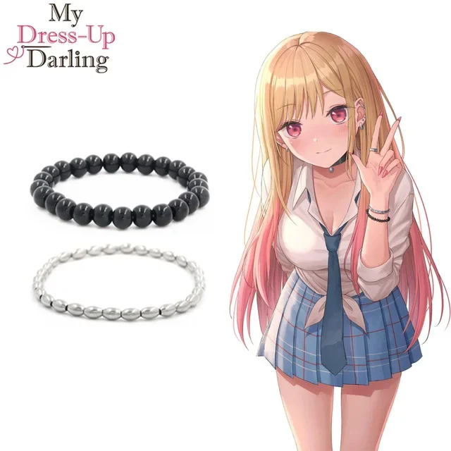 My fur s-Up Darling Cosplay Props, Anime Marin Kitagawa Boucles d'oreilles, Collier, Accessoires, Nail Art, Oreilles, Bracelet, Bagues, Cadeau