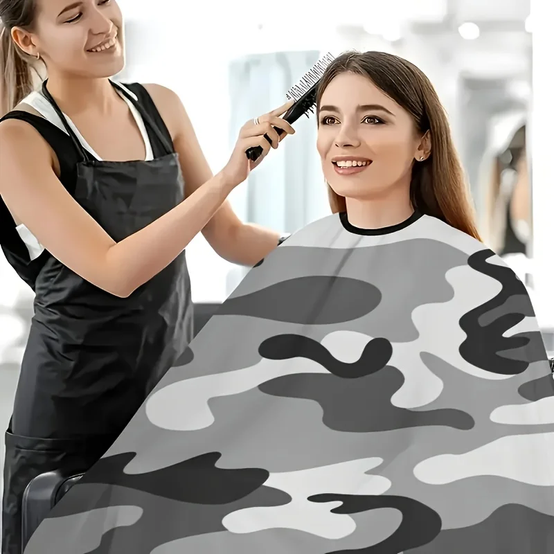 Transparent Disposable Hairdressing Cape Waterproof Hair Cutting Apron Barber Cloak For Salon Hair Dye Perm Single Use Styling A