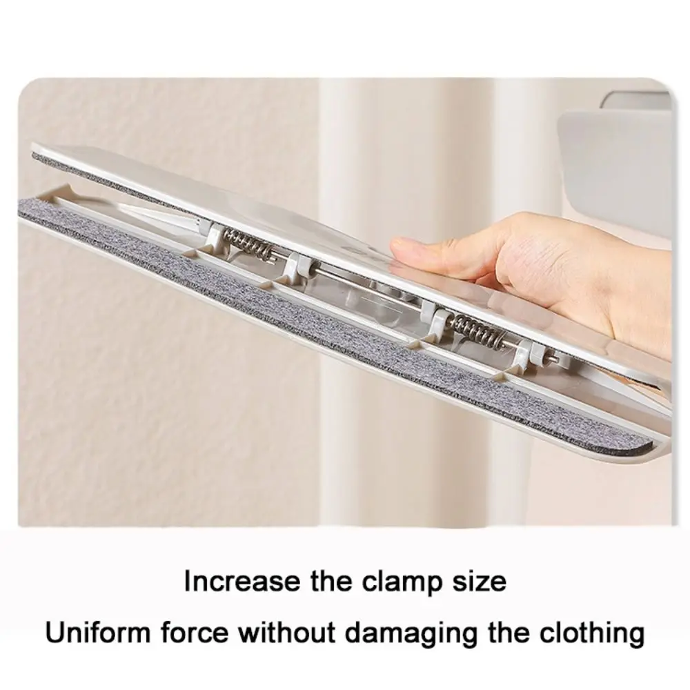 

2pcs Crease-resistance Non-slip Pants Clip Non-marking Strong Clamping Force Pants Storage Rack Rotatable Household