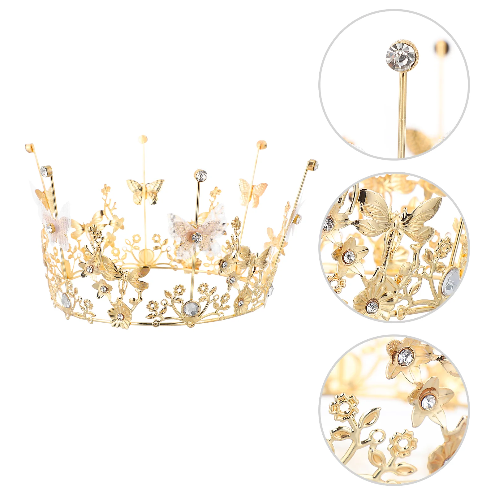 

Birthday Cake Decoration Accessory Crafts for Wedding Party Crown Women Gift Decorate