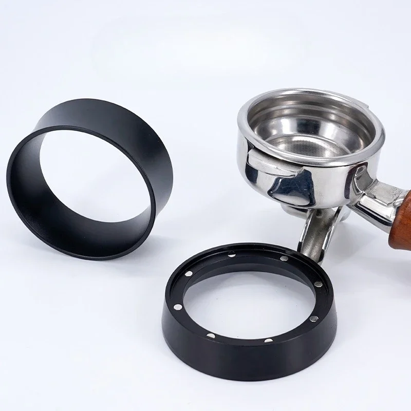 New 51mm 53mm 58mm Magnetic Espresso Dosing Catcher Ring Aluminum Dosing Funnel Perfect Fit for Coffee Brewer Tools