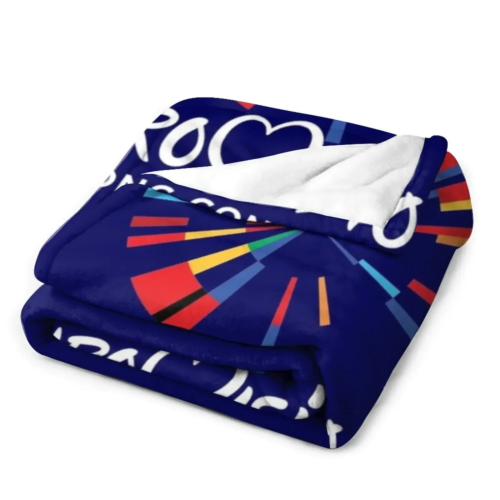 يوروفيجن-بطانية لينة وحرارية مع الشعار الكلاسيكي للسفر ، جيدة جدا لفصل الصيف #3