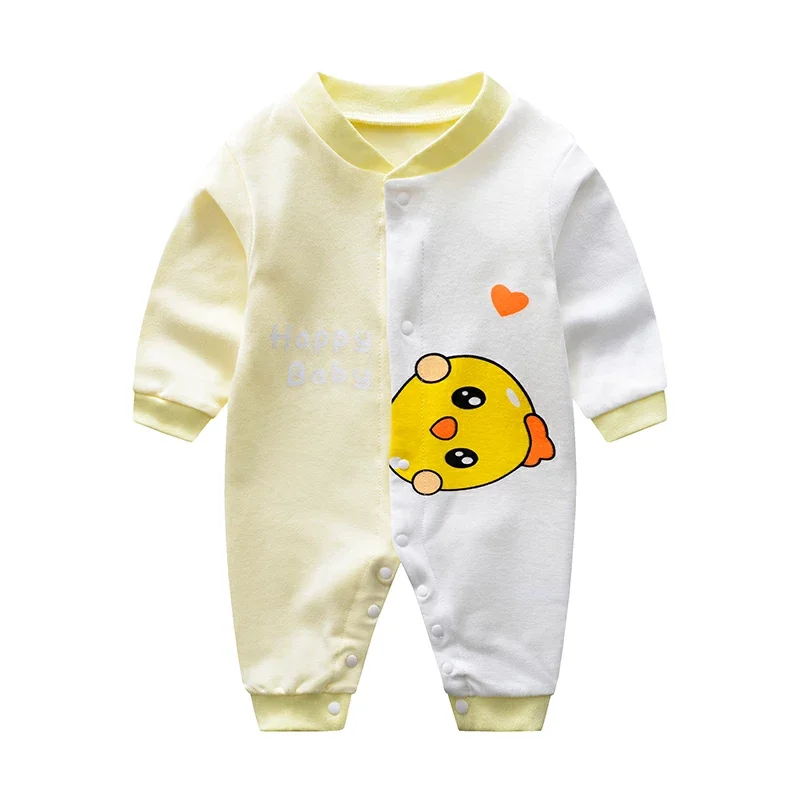 0-24m Baby Costume Newborn Jumpsuit Printed cartoon Baby Girl Onesie Long Sleeve Round Collar Spring/autumn Clothes Romper