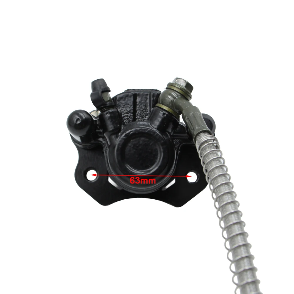 Hydraulic Rear Twin Foot Brake Caliper Master Cylinder Assembly For 150cc 200cc 250cc Electric ATV Quad Golf Go Kart UTV Buggy image 4