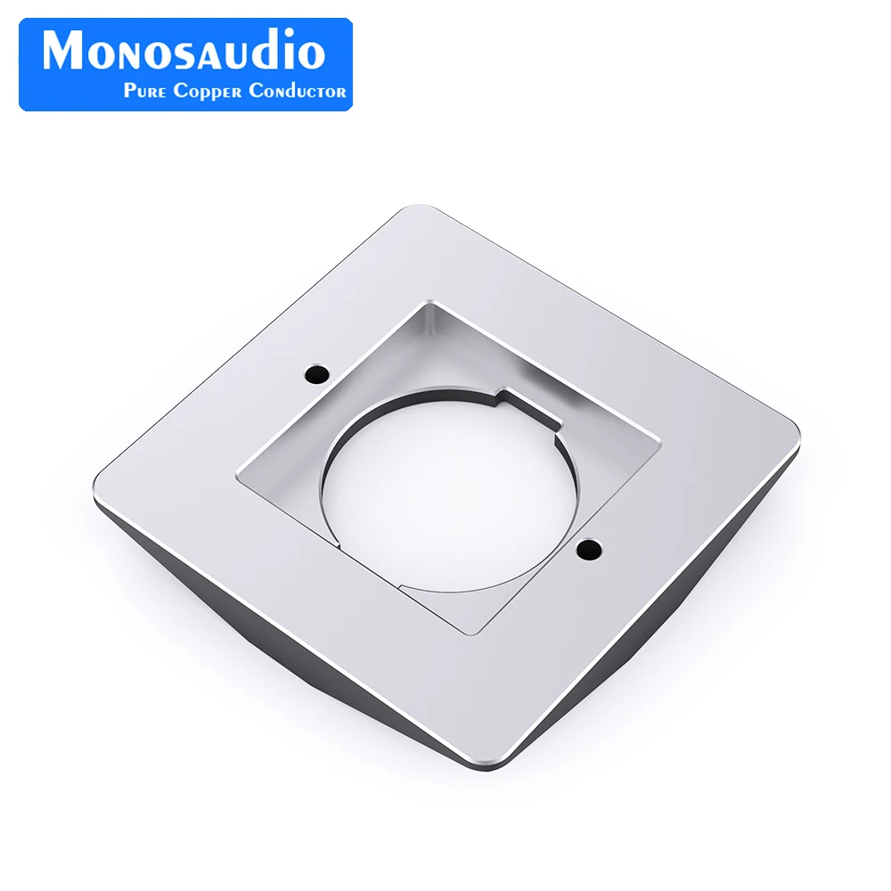 Audiophile E86+ES2R Pure Copper Rhodium plated Schuko Sockets Wall Socket Plug Power Outlet Schuko Wall Electrical Power Socket