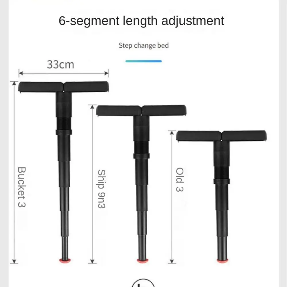 Silla plegable portátil, taburete telescópico de plástico negro, compacto y ligero, ajustable, para Metro