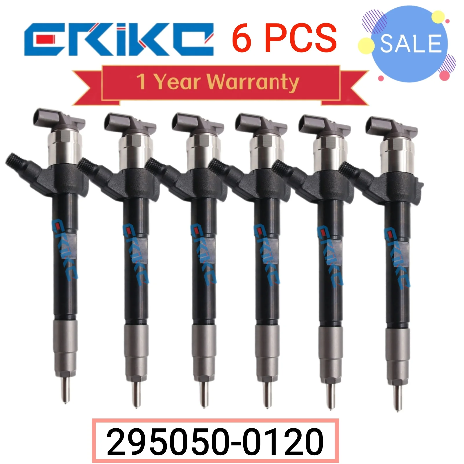 6 PCS 295050-0120 295050-0121 Engine Injector Spacer 295050-012# Diesel Parts Fuel Injector for Toyota G3