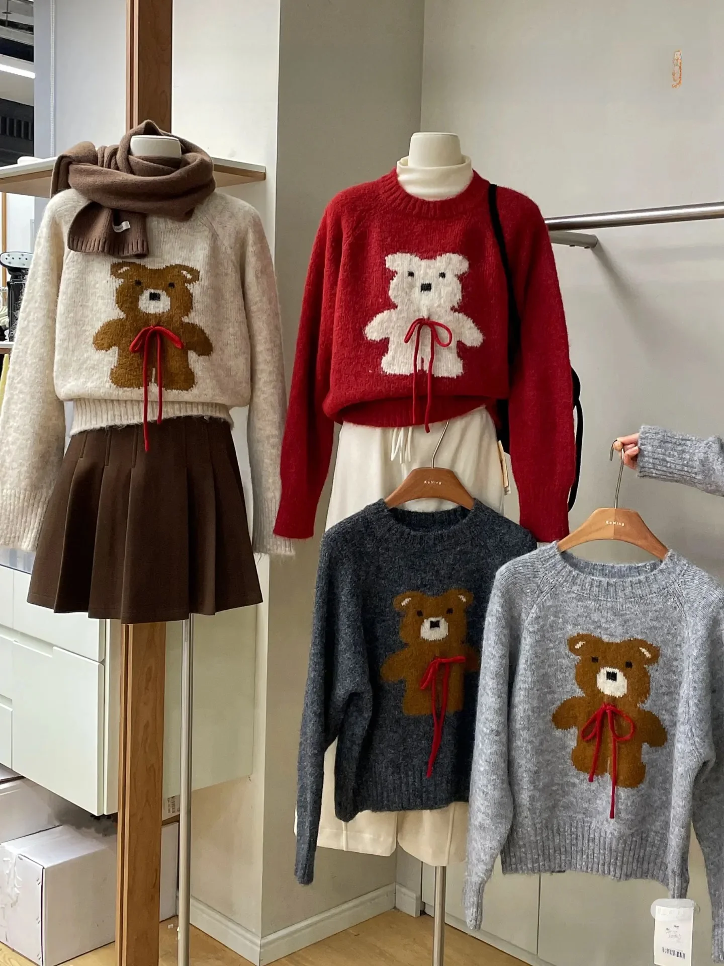 

Cisas New Year Red Knitted ort Sweater round Ne Inner Wear Knot Turtlene Warm Autumn Winter Faion Women...