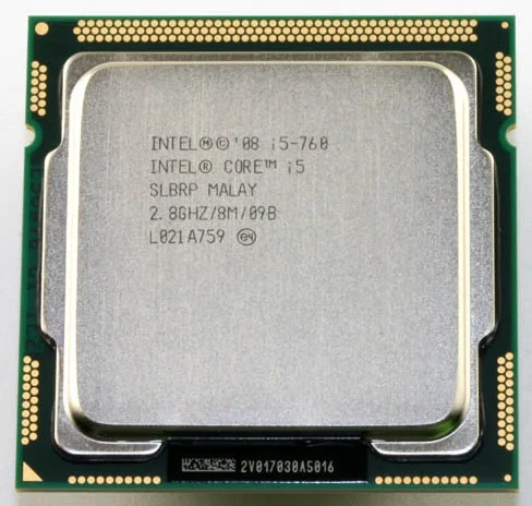 Б/у процессор Core i5 760 2,80 ГГц 8 МБ кэш SLBRP LGA1156 разъем 1156 процессор