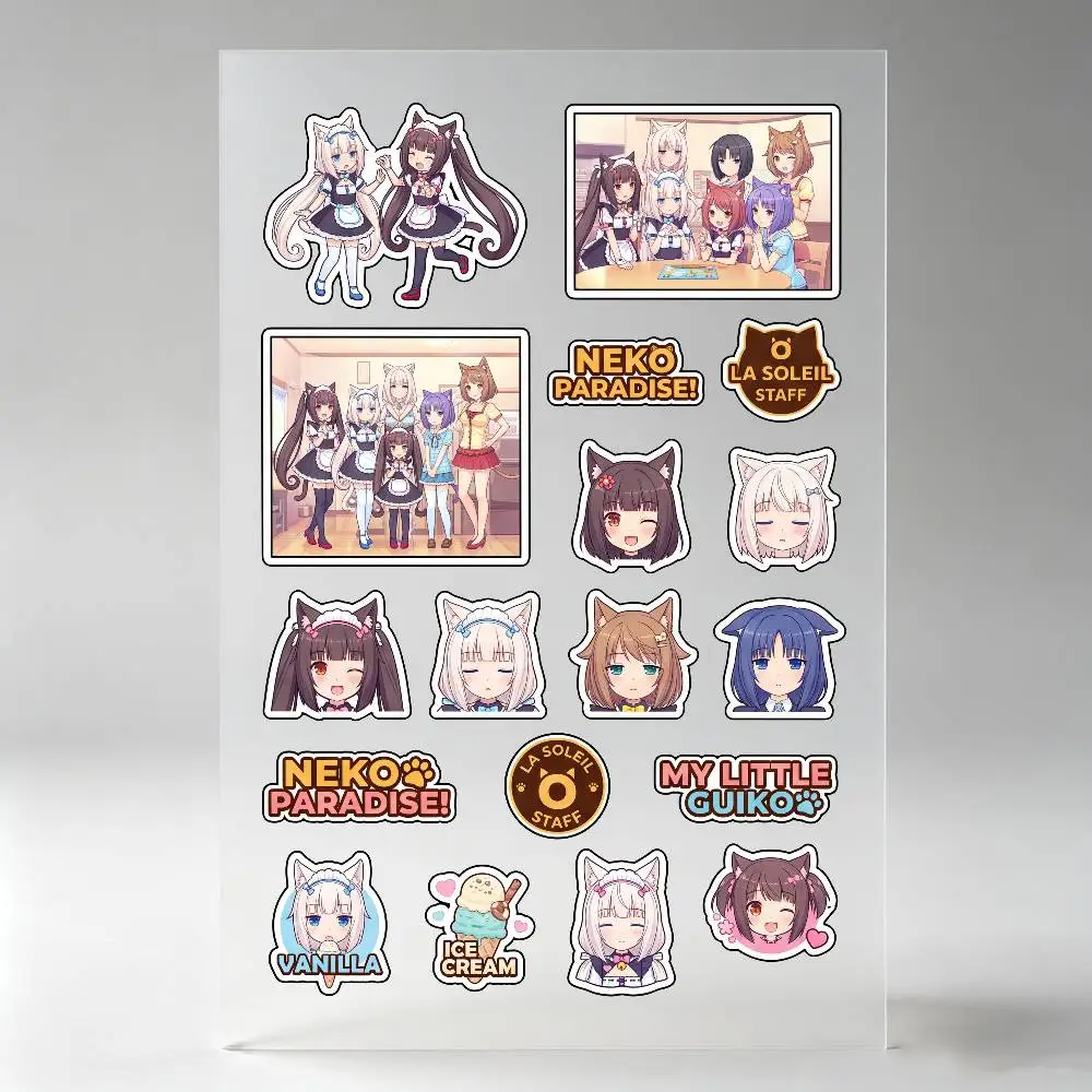 Anime Kawaii Girl Nekopara Stickers Auto Body Bumper Windows Motorcycle Laptop Walls Vinyl Decal Car Tuning Accessories