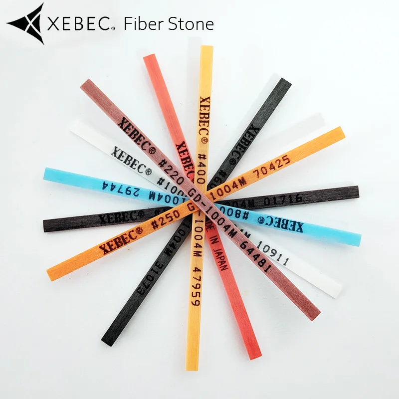 1PCS/3PCS Japan XEBEC Fiber stone G-Series 1004M/1006M ceramic stone 1x4x100/1x6x100mm mold polishing fiber stone Grit180#~1200#