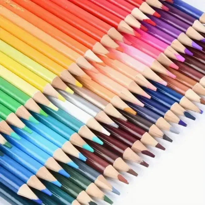 Estuche de lápices de colores para niños, bolígrafos bonitos 72 coreanos con dibujo artístico profesional, suministros escolares, 1 unidad, 2023