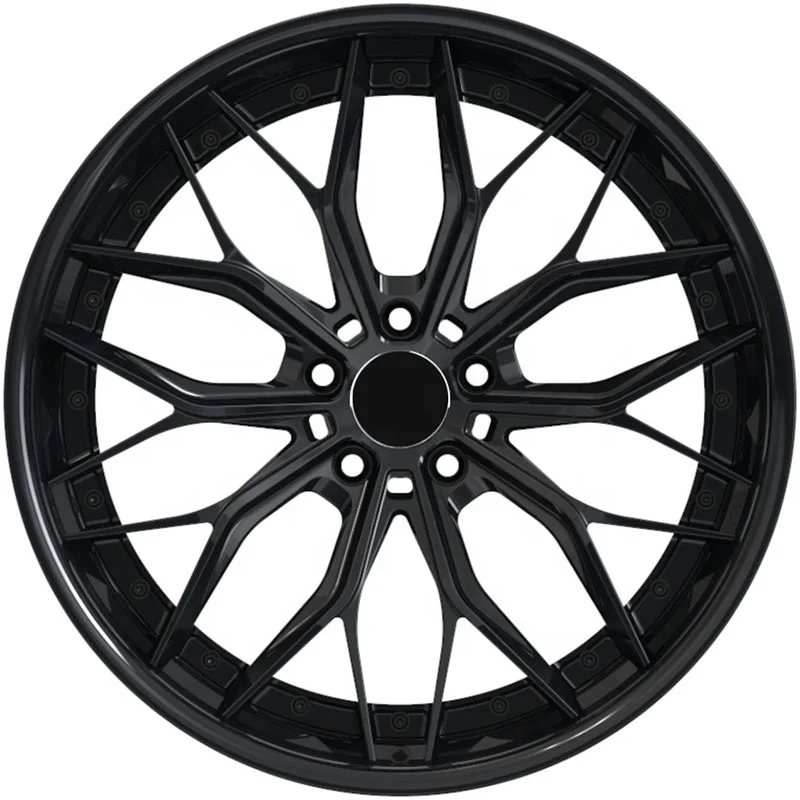 عجلة مخصصة 6061-T6 حافة سيارة مزورة من الألومنيوم عجلة مصنوعة من خليط معدني 23 5 فتحات مسمار