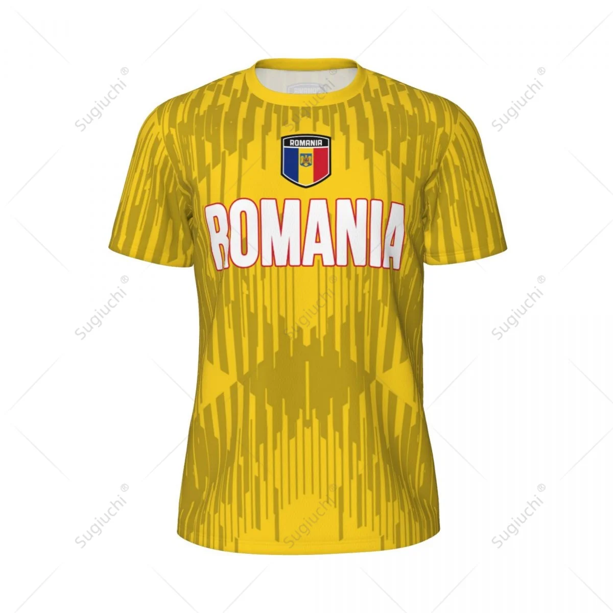 Unisex Romania Flag 3D Printed Mesh T-shirt Fans For Running Bike Soccer Tennis Football Fitness Sports Tees Exclusive