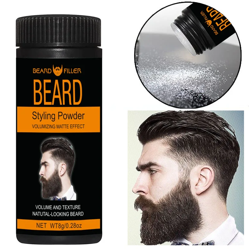 Hair Styling Powder 8g Mattifying Powder Beard Quick-drying Powder Spray Volumizing Mattifying Hold without Grease, Non-Sticky