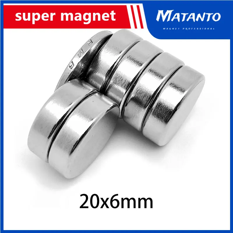 

2/5/10/15/20/30PCS 20x6 Disc Powerful Strong Magnetic Magnets 20mm X 6mm Round Neodymium Magnet N35 Permanent Magnet 20*6 mm