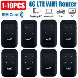 4G LTE Router Pocket 150Mbps WiFi Repeater Signal Amplifier Network Expander Mobile Hotspot Wireless Mifi Modem SIM Card Slot