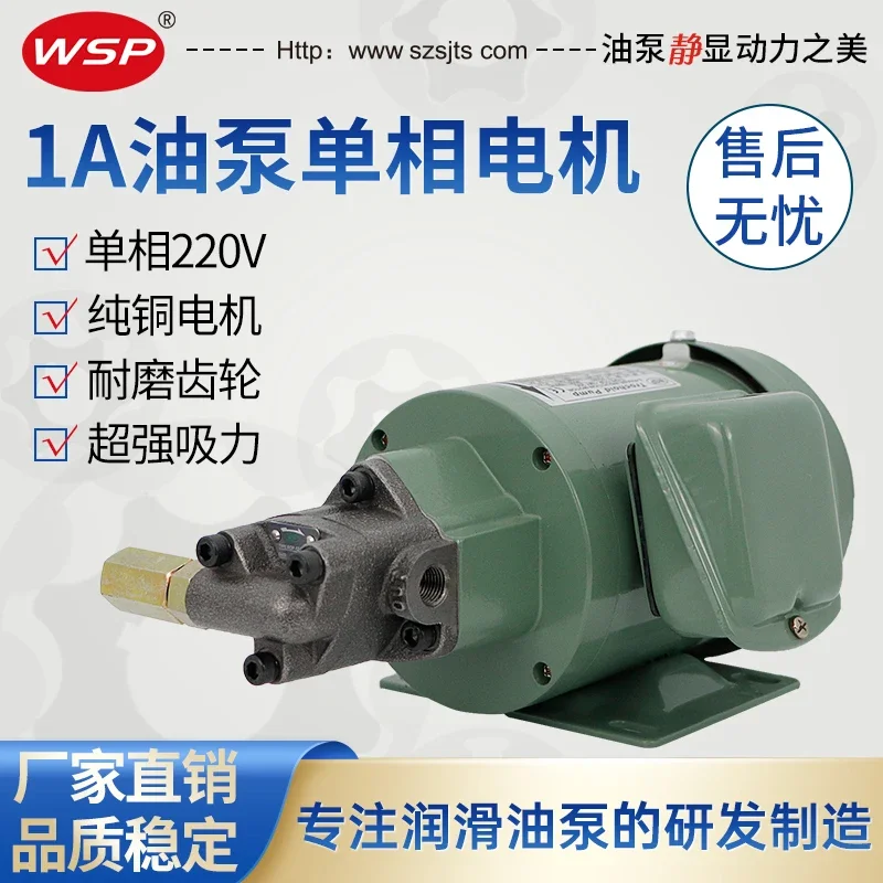 220V single-phase motor TOP-12A triangular pump head cycloidal gear pump 13A machine tool lubricating oil pump motor group