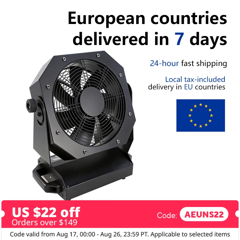 700W Bühnenventilator Professionelle Maschine mit Variabler Geschwindigkeit und Fernbedienung Bühnenatmosphärenmaschine Disco DJ-Ausrüstung