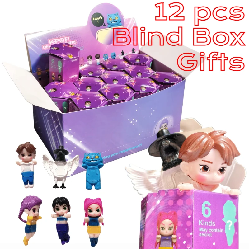 

Kpop Demon Hunters Rumi Zoey Mira Rumi Model Toy Phone Decoration Anime Figures Ornaments Dolls Fans Children Birthday Gift
