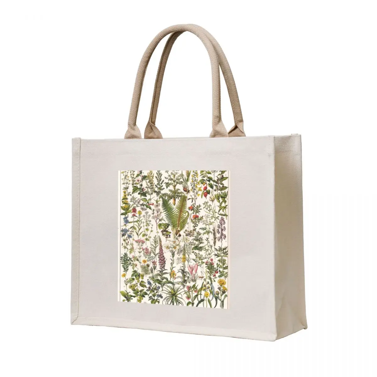 

Adolphe Millot - Plantes Medicinales B - French vintage poster Tote Bag Cloth bags canvas shopping bag