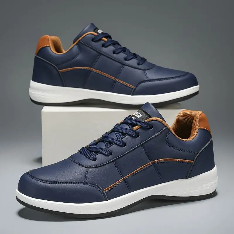 Fashion Men Casual Shoes Platform Non-slip Man Walking Sneakers Lightweight Male Work Shoes Breathable Mens Board Shoes
