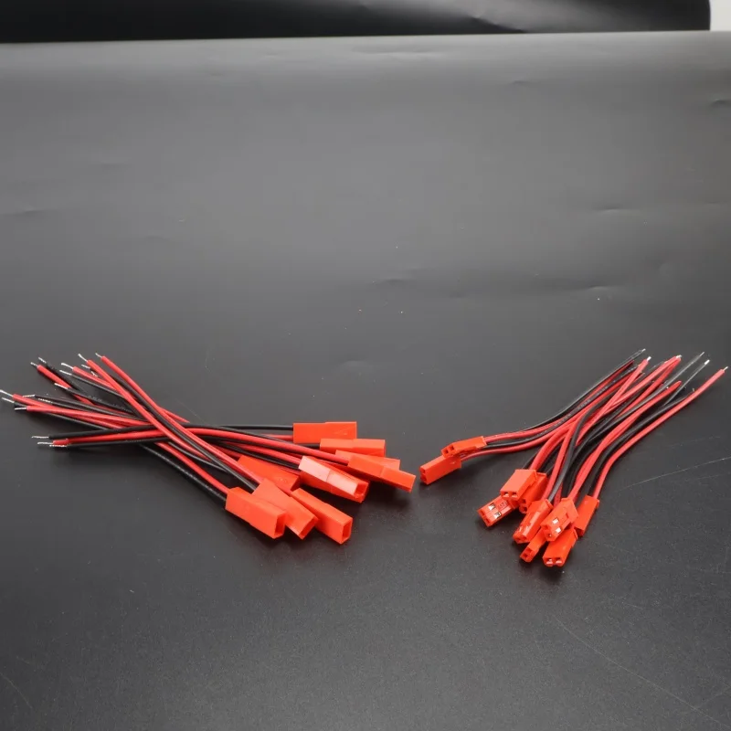 10 Paar männliches und weibliches JST-Steckerkabel 2-polig für RC BEC Batterieadapter Hubschrauber DIY FPV Drohne Quadcopter
