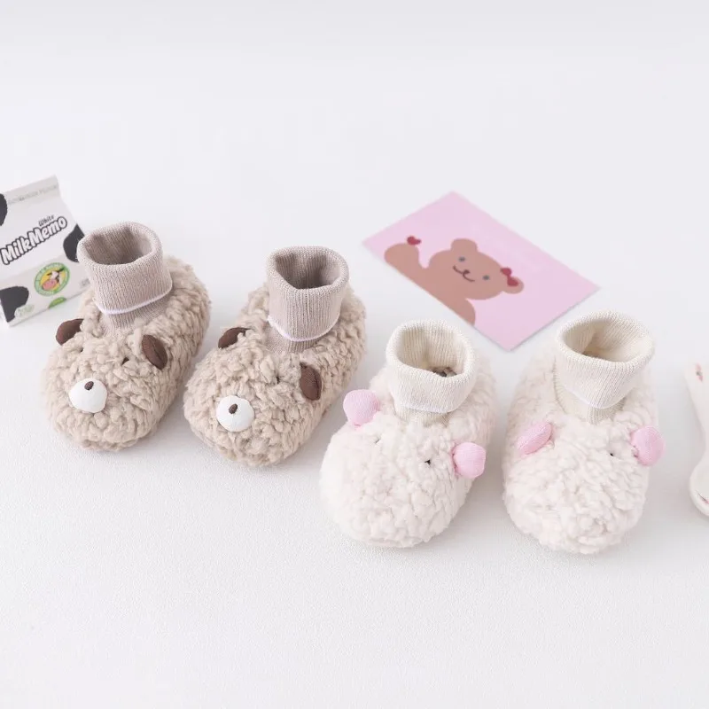 

Preschool Walking Shoe 2025 autumn New Baby Socks Newborn Anti Slip Walking Socks Baby Warm Home Floor Child Shoes