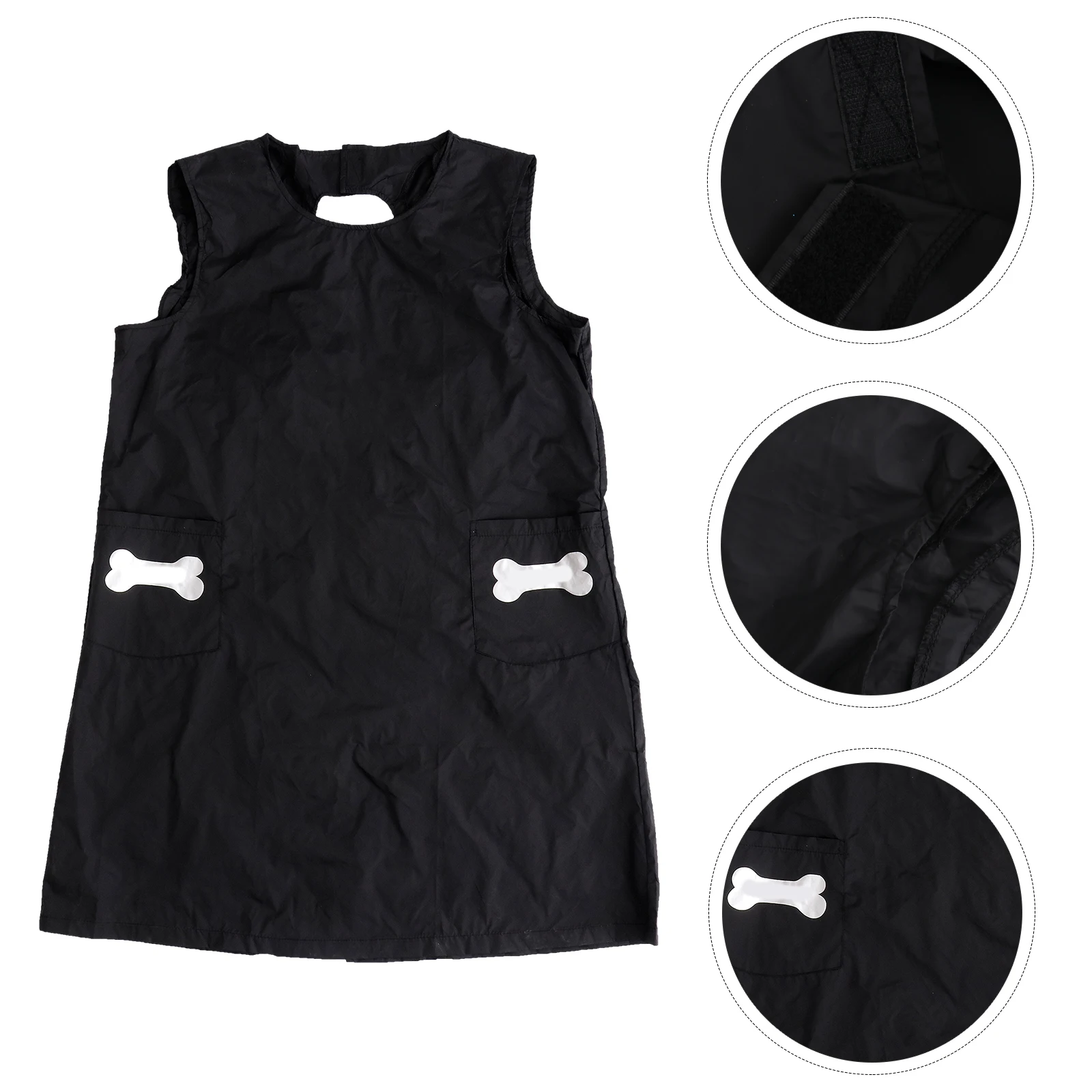 

Pet Grooming Apron Dog Lover Waterproof Sleeveless Halter Neck Style Easy to Clean Perfect for Kitchen Cafe Shop Hotel