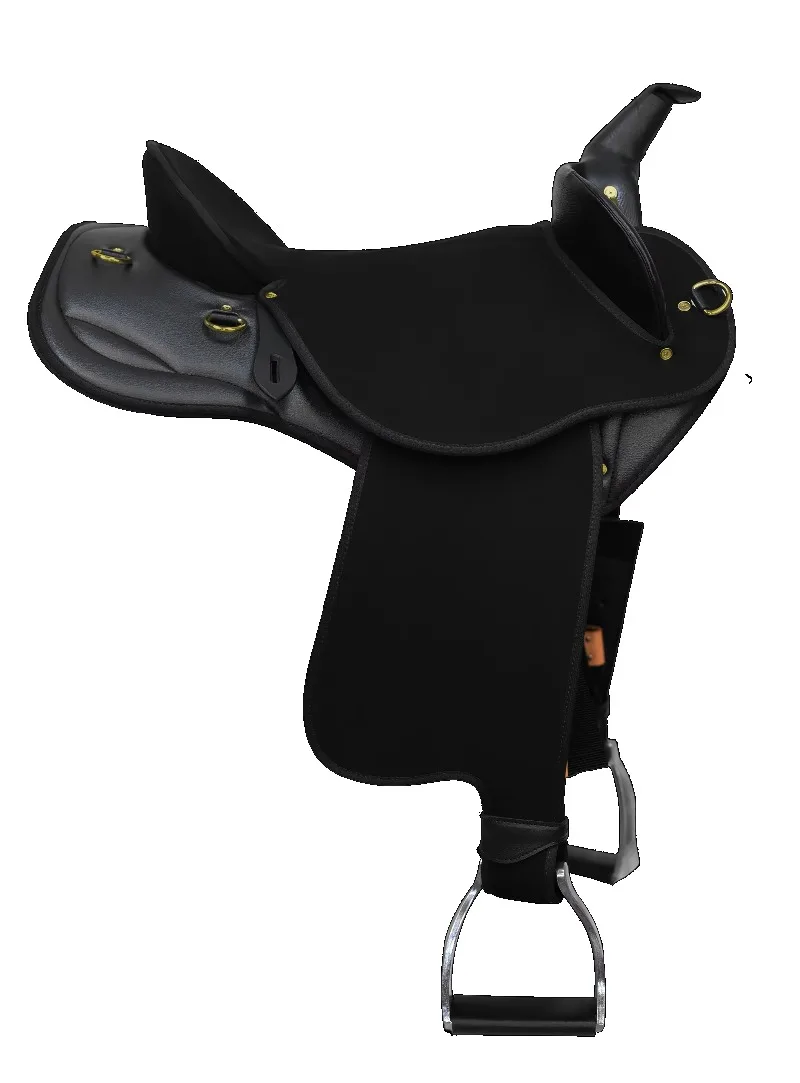 Western Saddle Sela de cavalo leve e respirável assento acolchoado preto marrom 17 18 polegadas